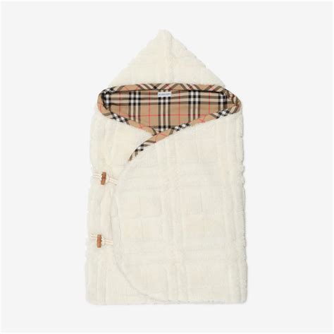 burberry check-lined baby nest|Designer Baby Blankets & Accessories .